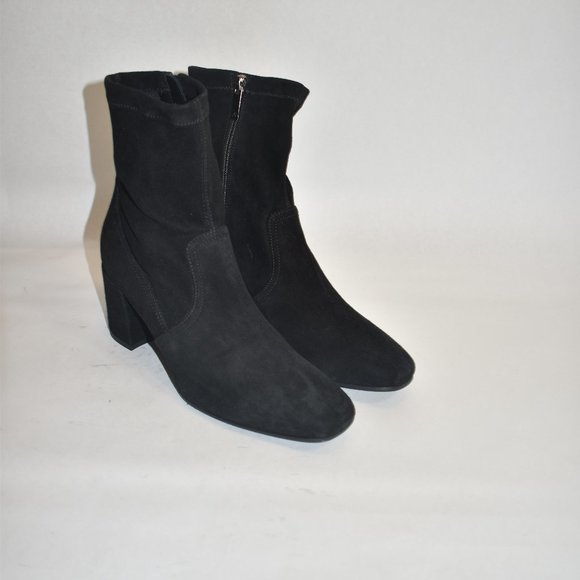 Aquatalia Dayana Water Resistant Stretch Bootie Black Size 10 - Picture 2 of 9